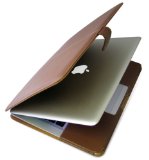 PDAIR レザーケース for MacBook Air 横開きタイプ ブラウン PALCMBAB/BR