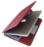 PDAIR レザーケース for MacBook Air 横開きタイプ レッド PALCMBAB/RD